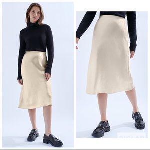 Aritzia Babaton Slip Skirt in Denude